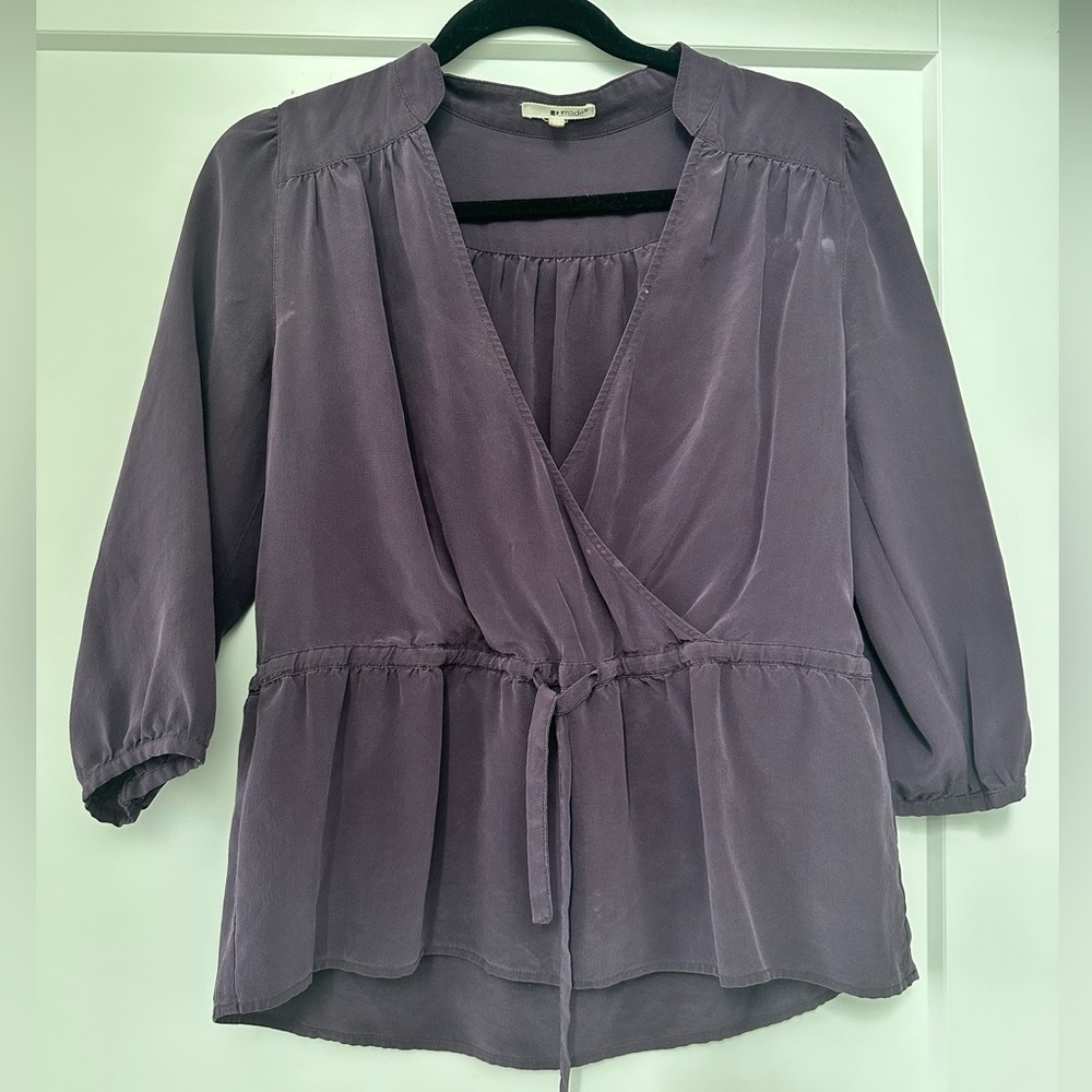 LA made wrap blouse